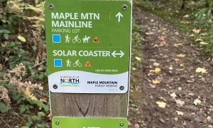 A photo showing adaptive mountain biking route options
